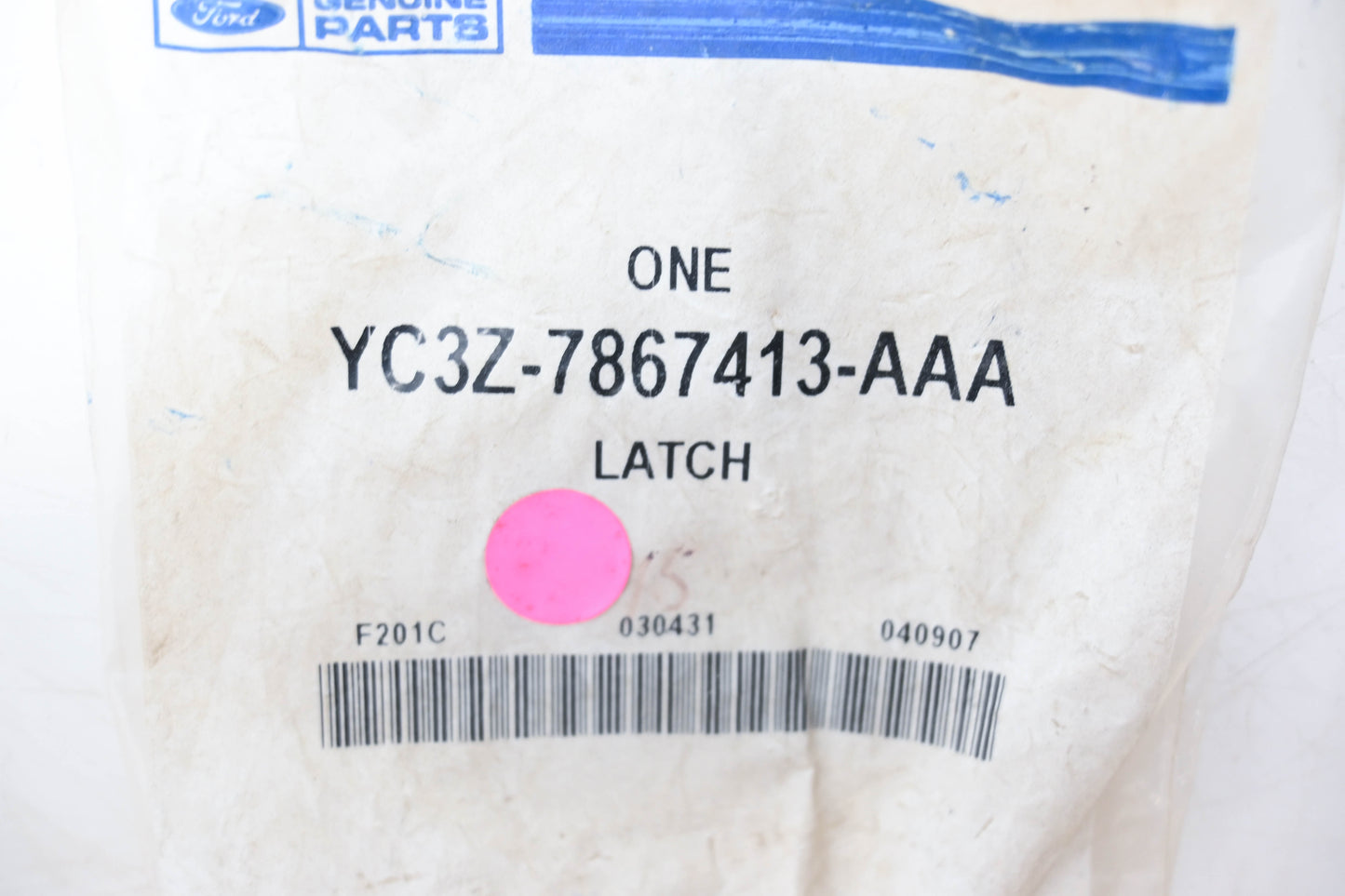 New OEM Ford YC3Z-7867413-AAA Rear Seat Cushion Latch Assembly NOS