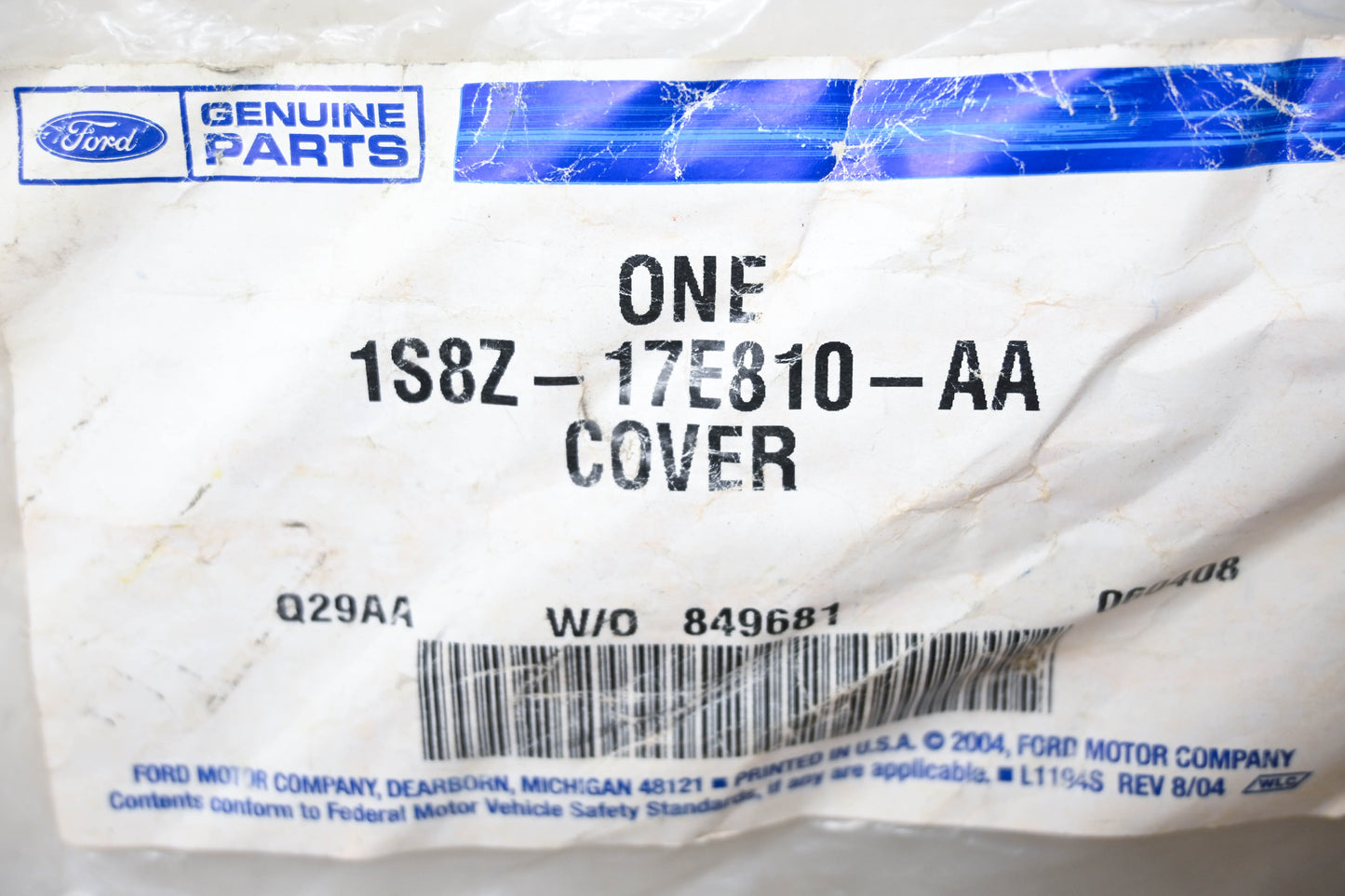 New OEM Ford 1S8Z-17E810-AA Cover NOS