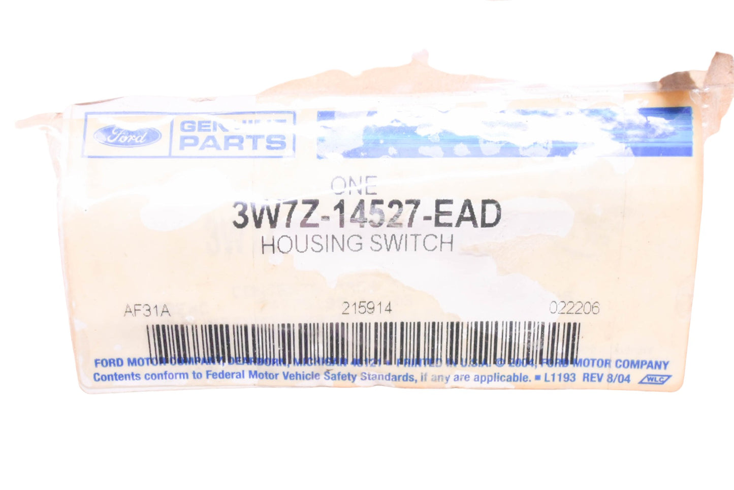 New OEM Ford 3W7Z-14527-EAD, 5W7T-14A569-AAW Housing Switch NOS