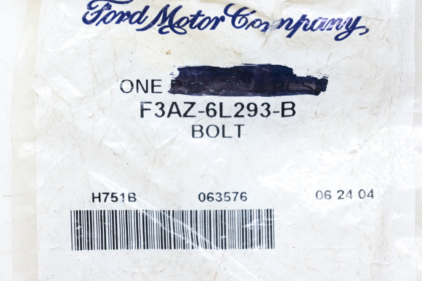 New OEM Ford F3AZ-6L293-B Engine Camshaft Bolt NOS