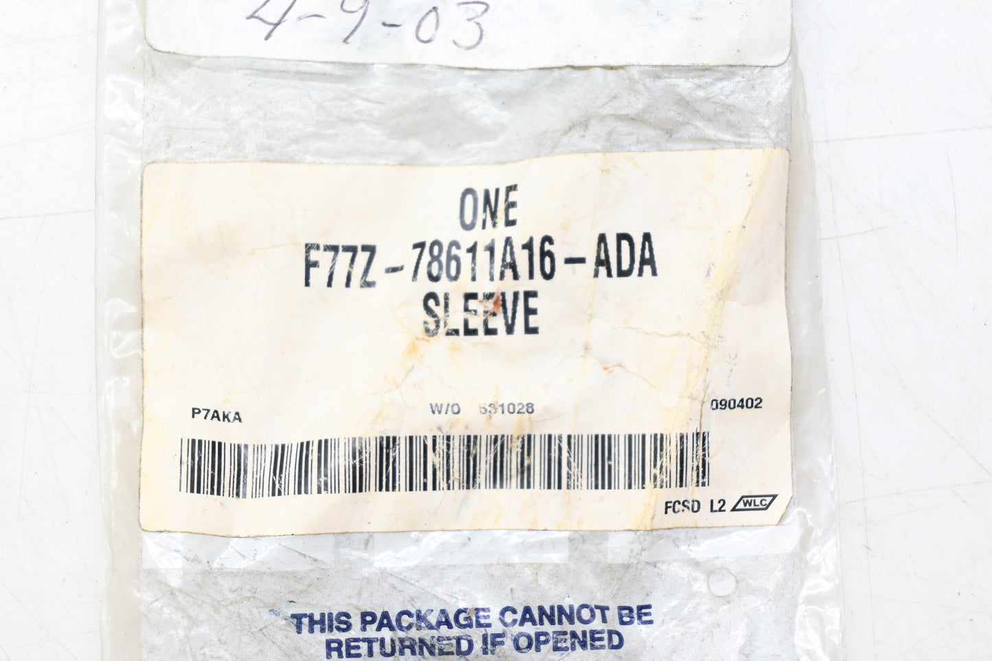 New OEM Ford F77Z-78611A16-ADA Outer Sleeve Headrest Guide NOS