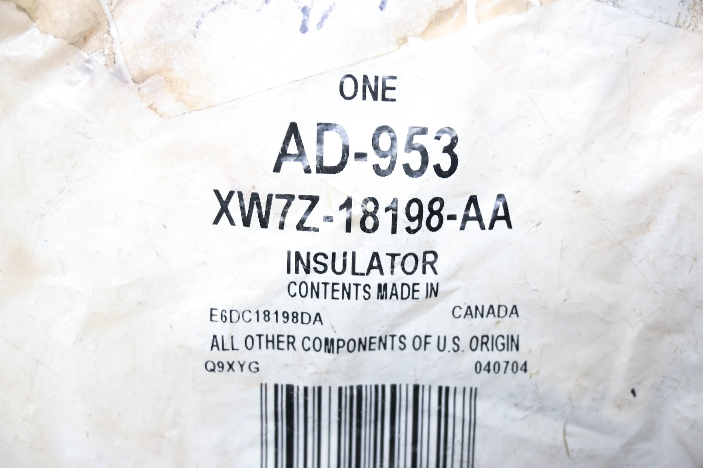 New OEM Motorcraft AD-953, XW7Z-18198-AA Shock Absorber Insulator NOS