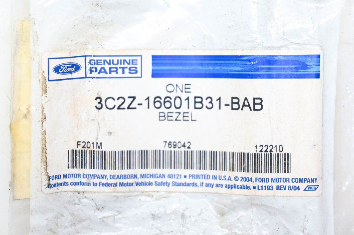 New OEM Ford 3C2Z-16601B31-BAB, F7UB-16601B31-ABW Drivers Side Bezel NOS