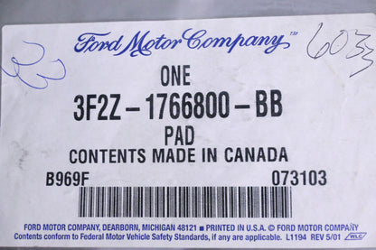 New OEM Ford 3F2Z-1766800-BB Rear Seat Pad NOS