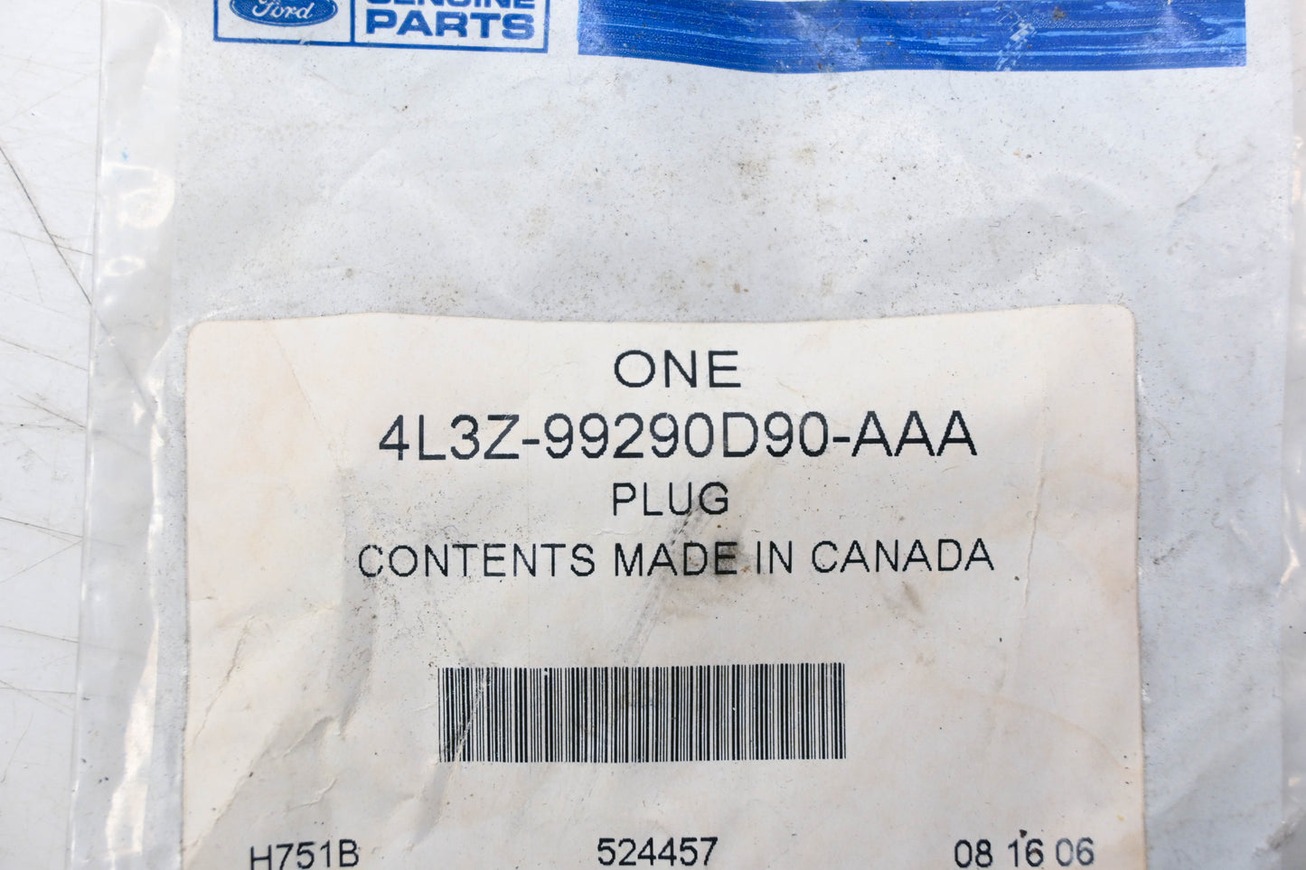 New OEM Ford 4L3Z-99290D90-AAA Quarter Panel Plug NOS