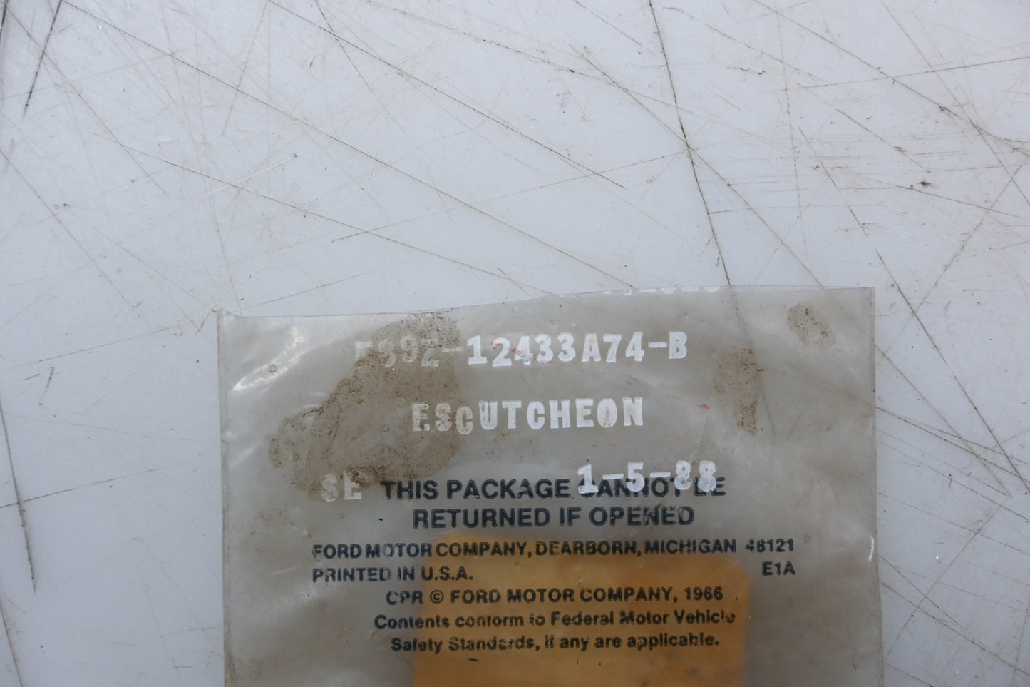 New OEM Ford E89Z-12433A74-B Escutcheon NOS