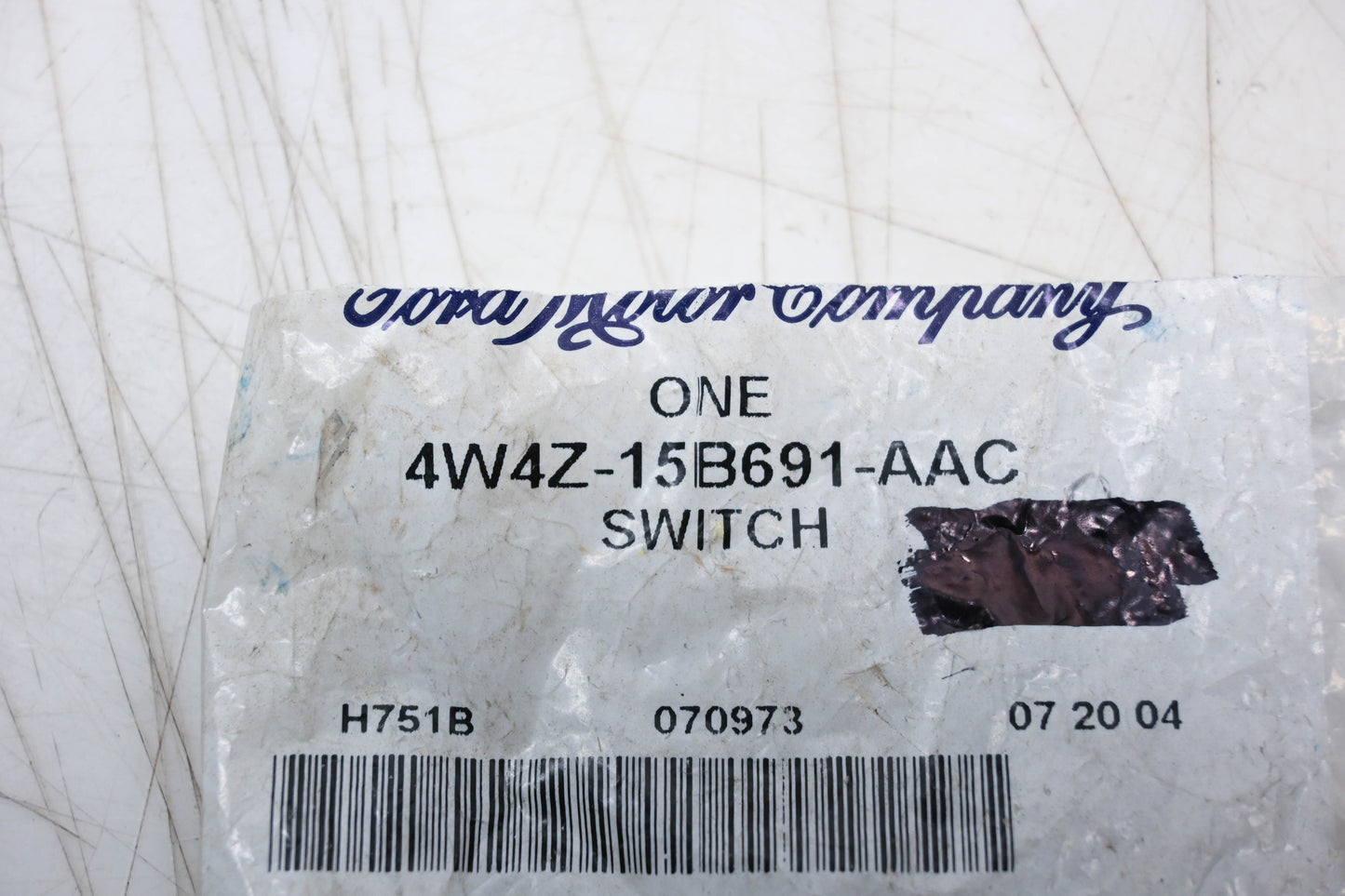 New OEM Ford 4W4Z-15B691-AAC Switch Assembly NOS