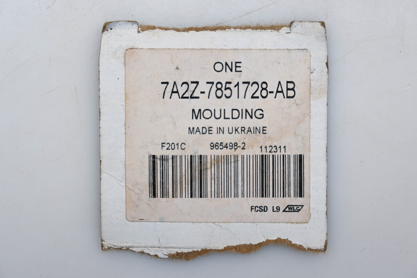 New OEM Ford 7A2Z-7851728-AB, 7A24-78517A72-ACW EKHYA Roof Moulding Assembly NOS