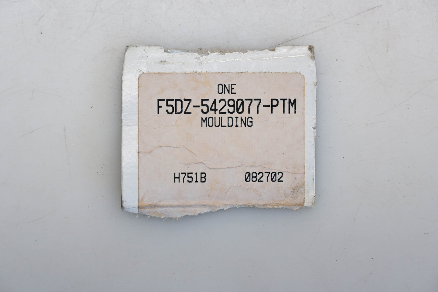 New OEM Ford F5DZ-5429077-PTM Left Side Moulding NOS