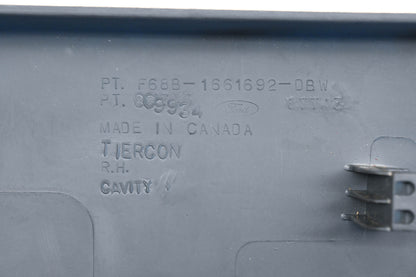 New OEM Ford F68B-1661692-DBW, F68Z-1662186-BBS Front Right Seat Side Trim Shield NOS