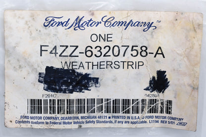 New OEM Ford F4ZZ-6320758-A 94-04 Mustang Right Door Weatherstrip Assembly NOS