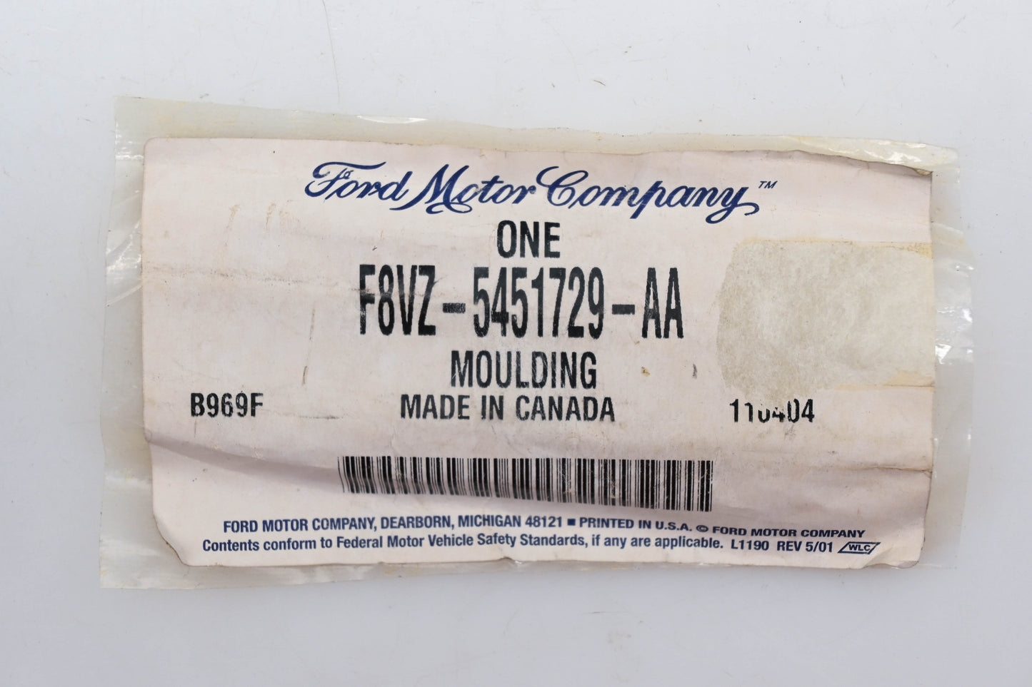 New OEM Ford F8VZ-5451729-AA 98-11 Lincoln Town Car Exterior Roof Moulding NOS