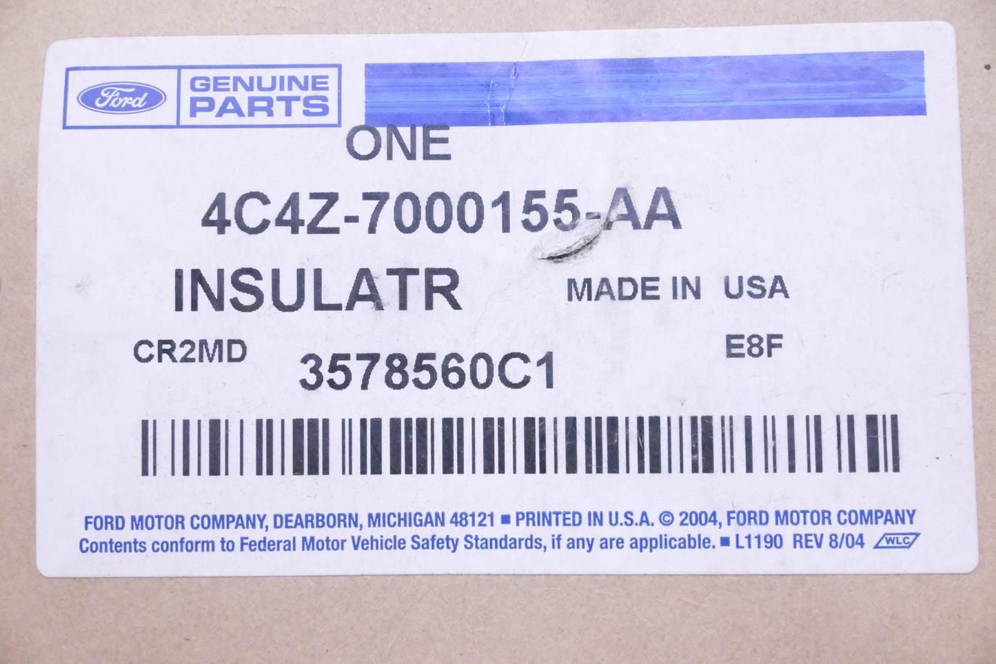 New OEM Ford 4C4Z-7000155-AA Insulator NOS