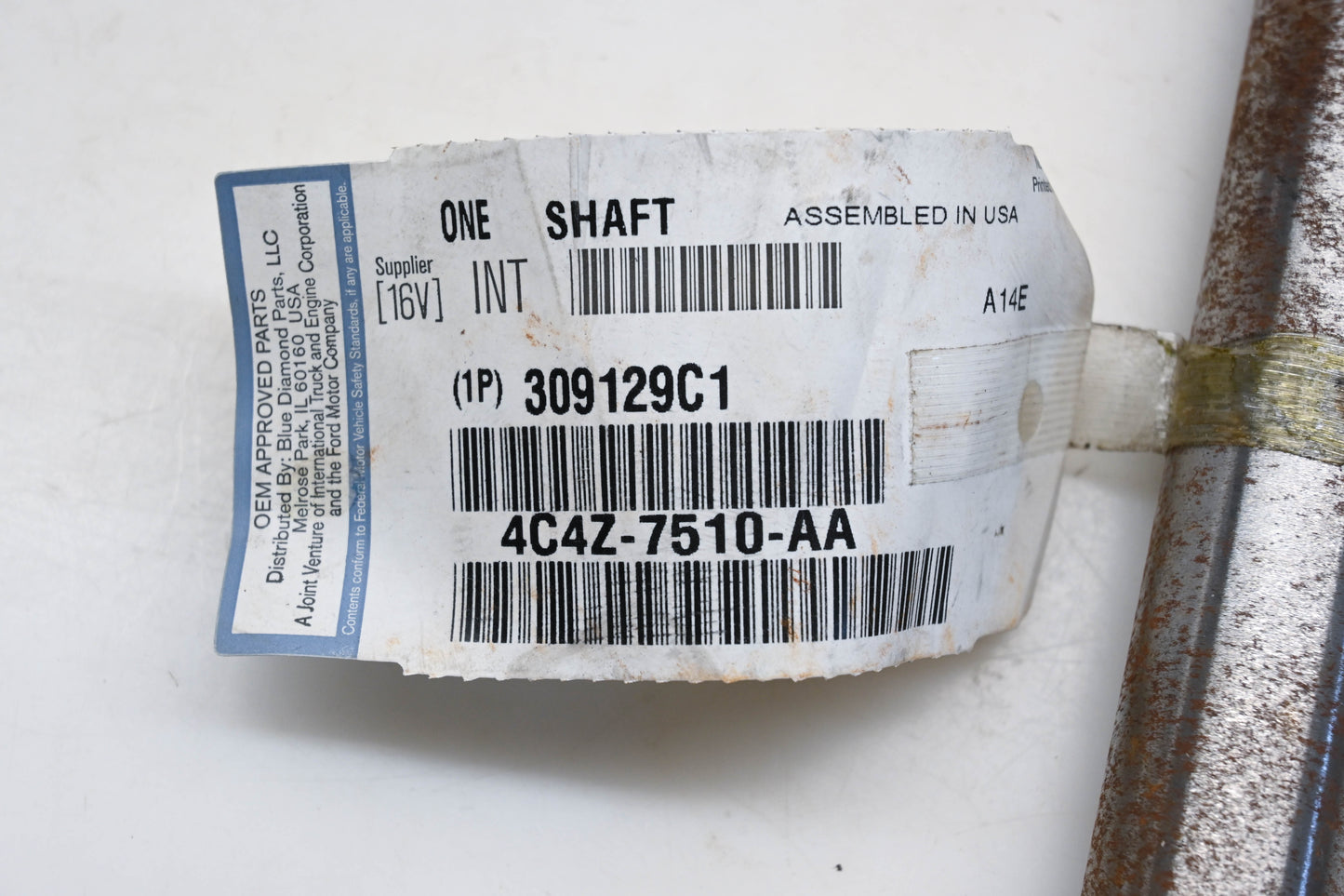 New OEM Ford 4C4Z-7510-AA, 309129C1, 129C1 Clutch Release Shaft NOS