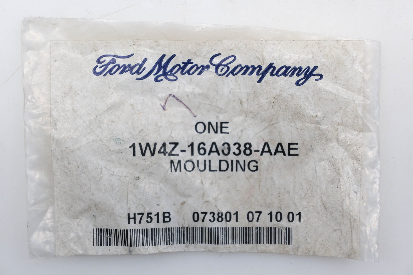 New OEM Ford 1W4Z-16A038-AAE 01-02 Lincoln LS Right Fender Moulding NOS