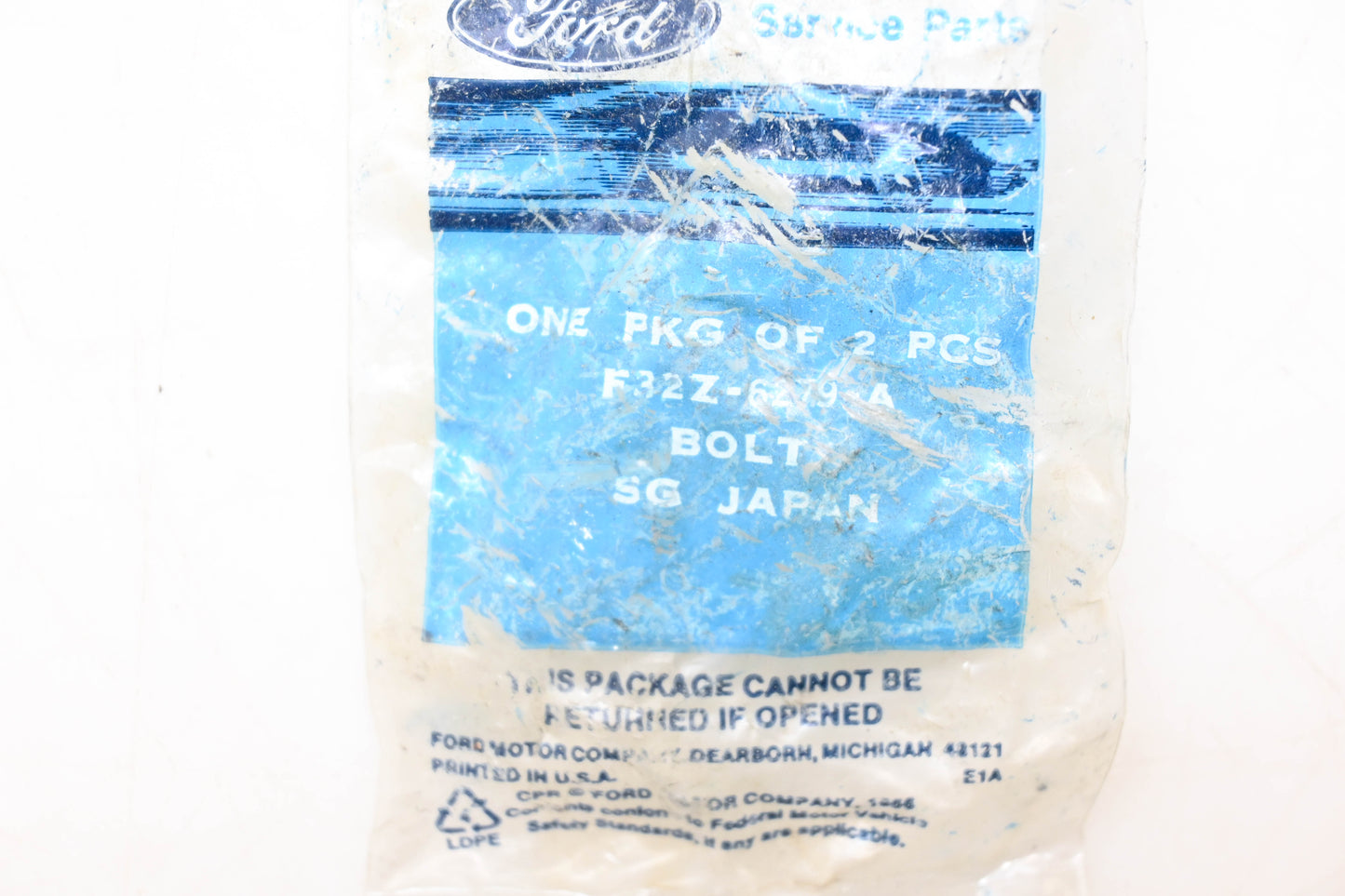 New OEM Ford F32Z-6279-A Bolts Qty 2 NOS