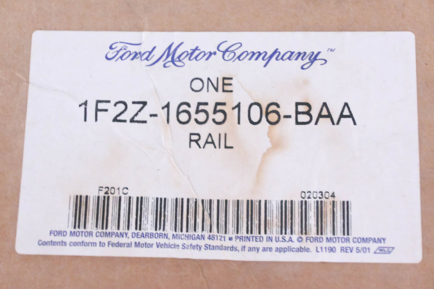 New OEM Ford 1F2Z-1655106-BAA Roof Luggage Rack Rail Cross Member NOS