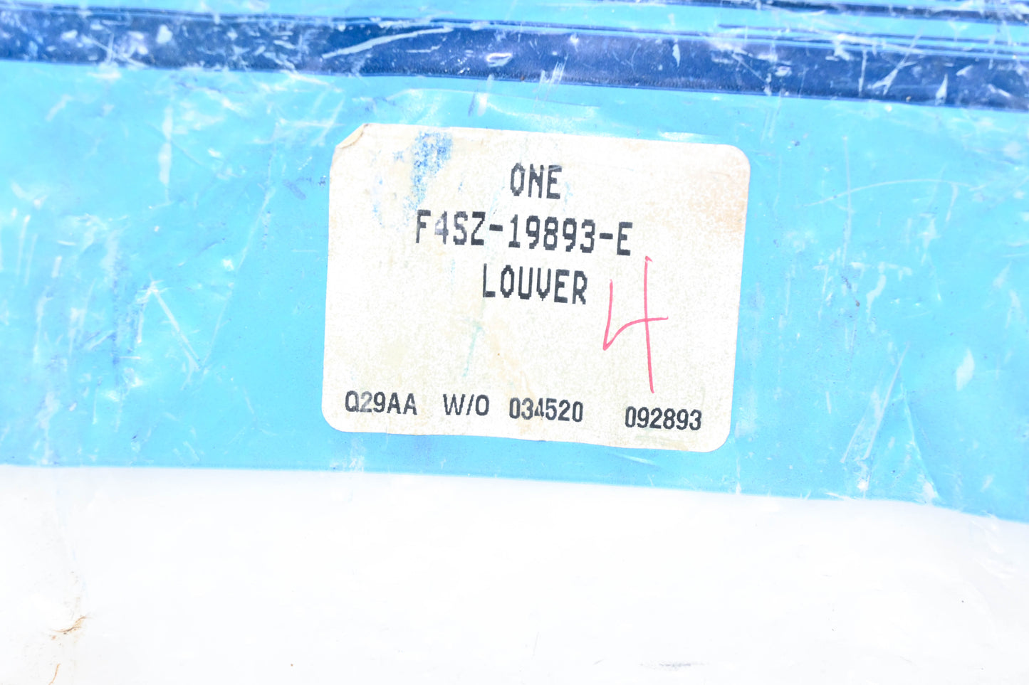 New OEM Ford F4SZ-19893-E Louver NOS