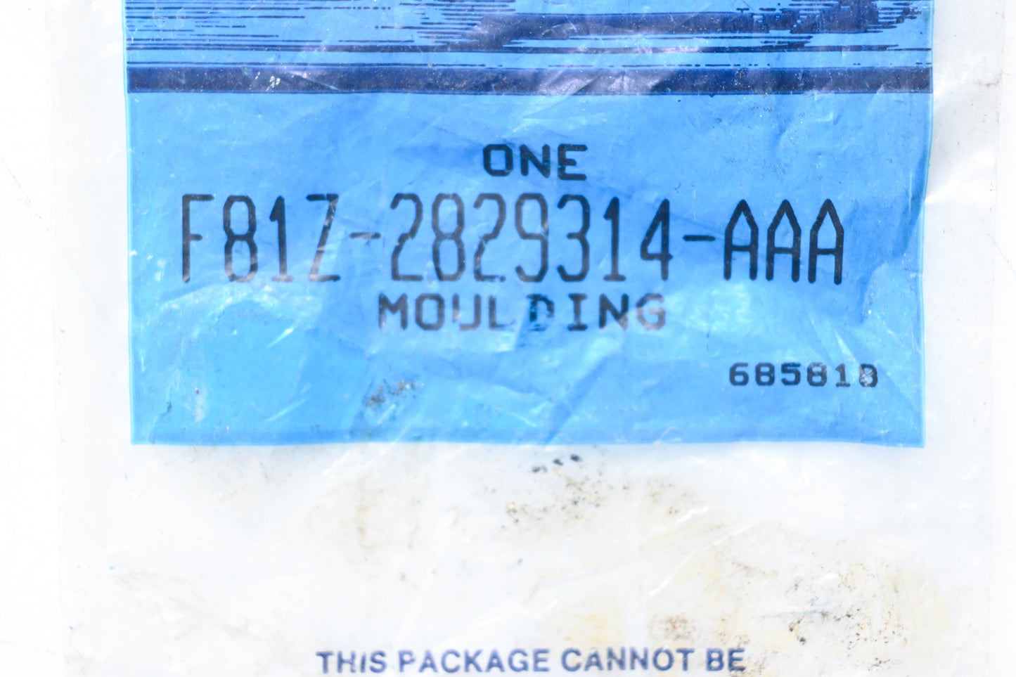 New OEM Ford F81Z-2829314-AAA Rear Quarter Outer Moulding Assembly NOS