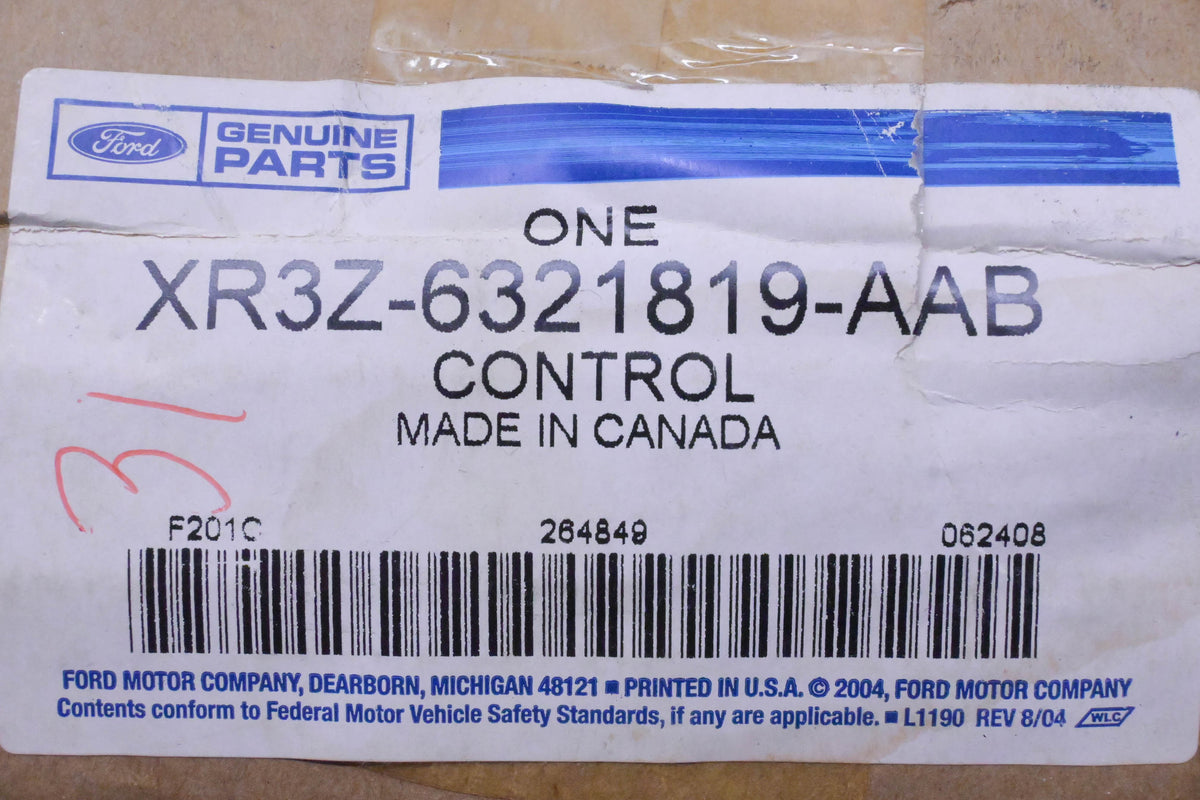 New OEM Ford XR3Z-6321819-AAB Interior Door Handle Black NOS