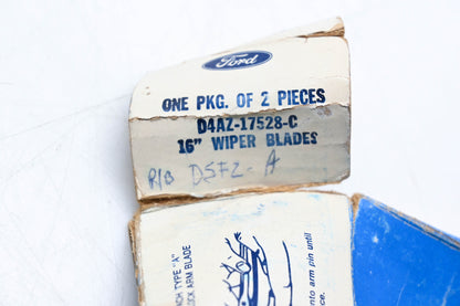 New OEM Ford D4AZ-17528-C Front Windshield Wiper Blades NOS