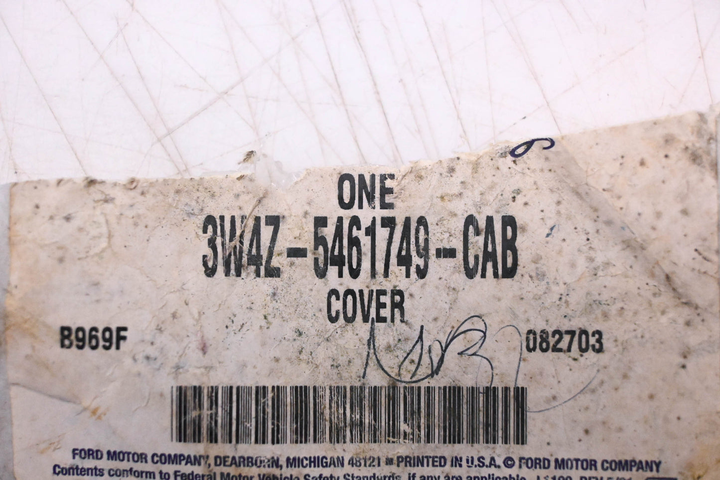 New OEM Ford 3W4Z-5461749-CAB Cover NOS