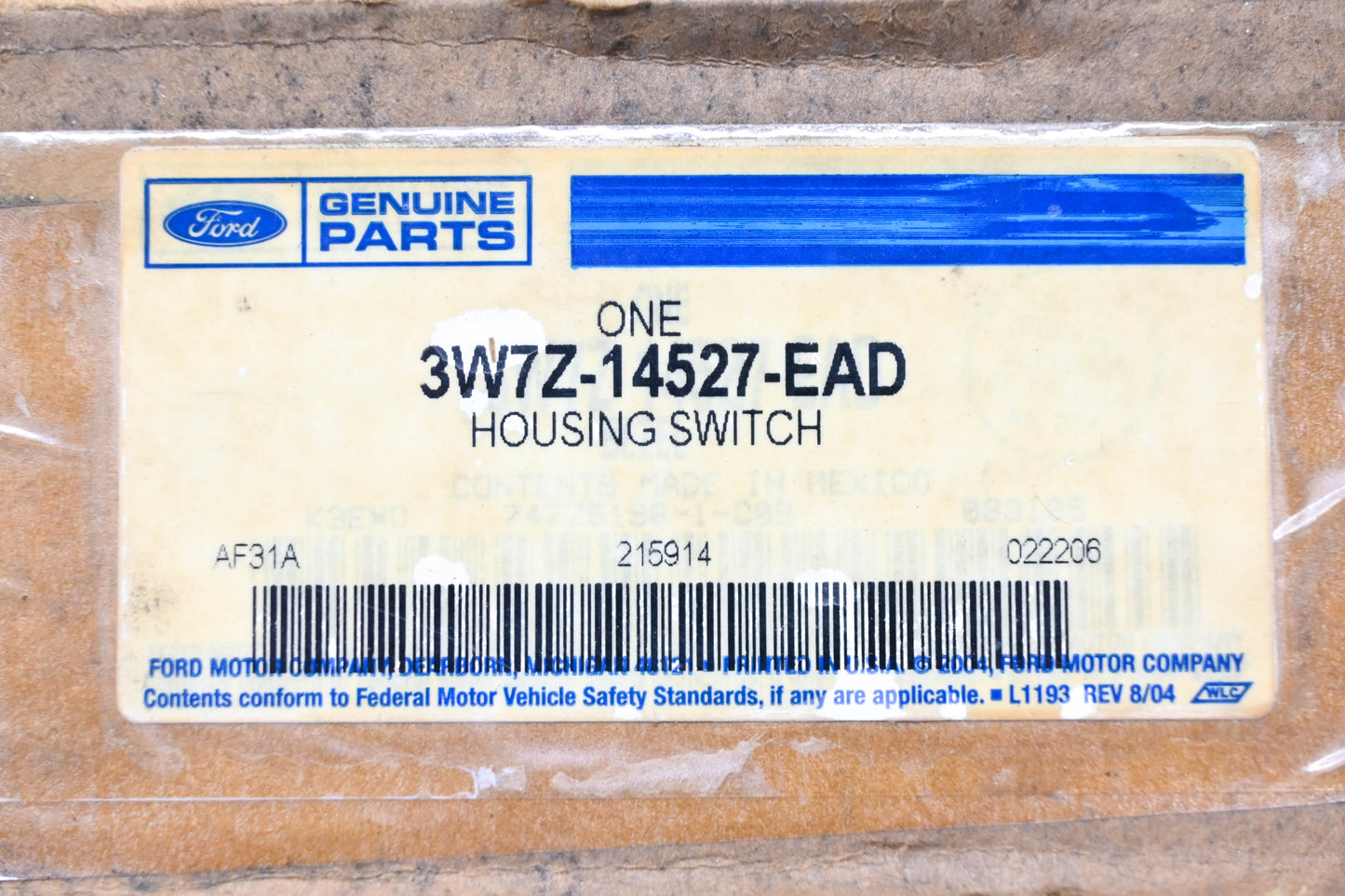 New OEM Ford 3W7Z-14527-EAD Door Switch Housing NOS