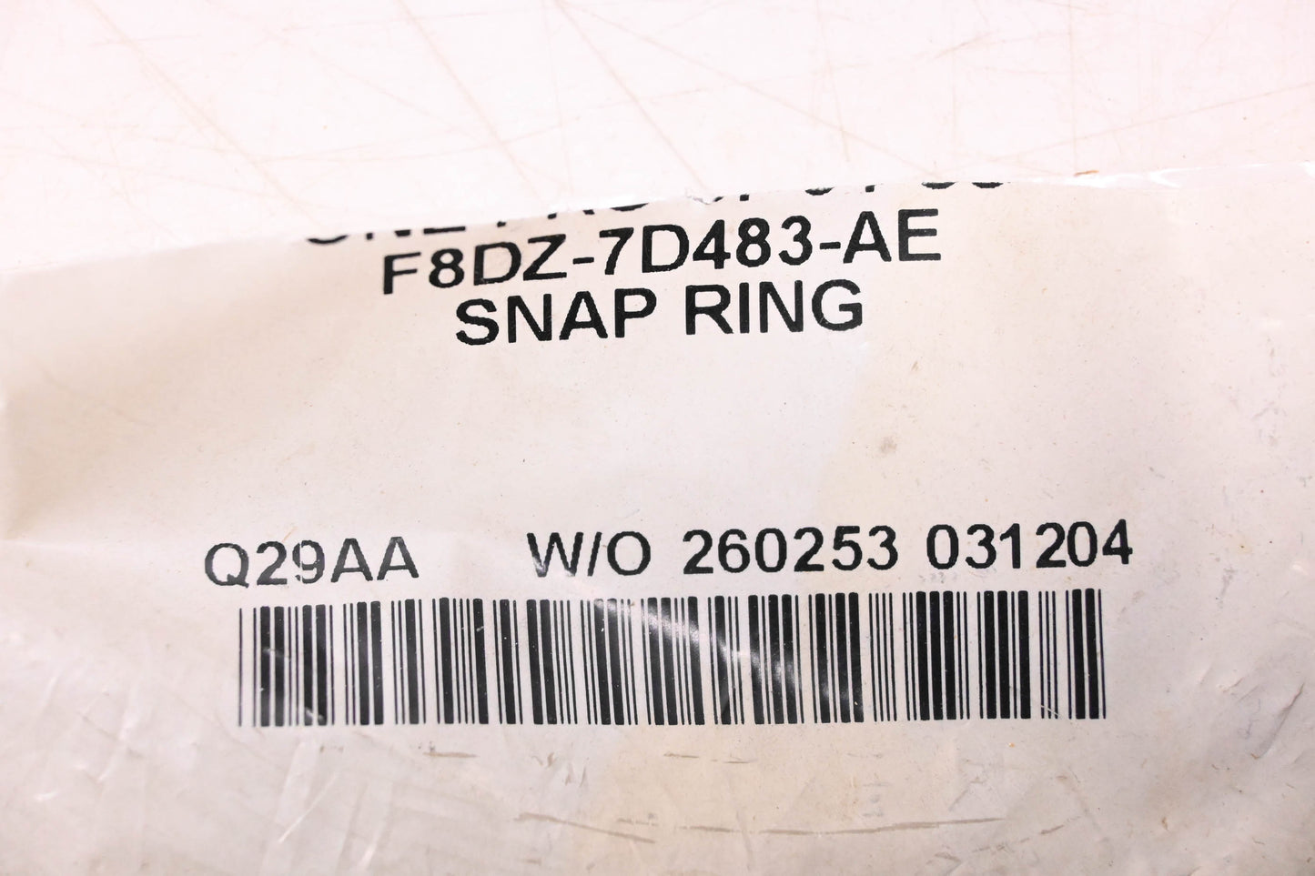 New OEM Ford F8DZ-7D483-AE Snap Rings Qty 2 NOS