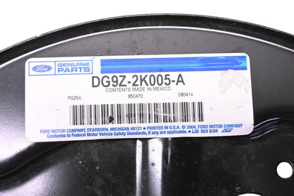 New OEM Ford DG9Z-2K005-A Left Side Front Brake Splash Shield NOS