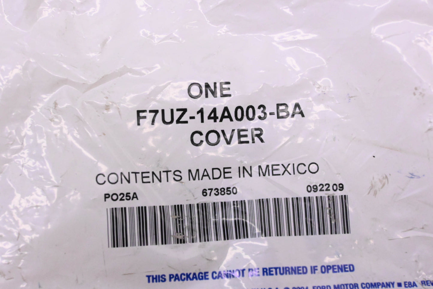 New OEM Ford F7UZ-14A003-BA Fuse Box Cover NOS
