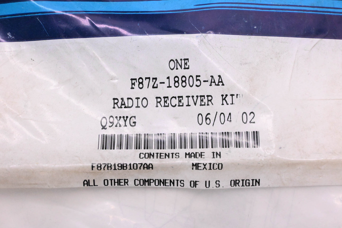 New OEM Ford F87Z-18805-AA Stereo Jumper Harness NOS
