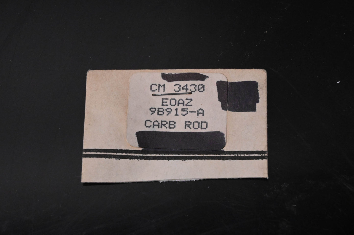 New OEM Motorcraft CM-3430, E0AZ-9B915-A Carburetor Metering Vacuum Rod NOS