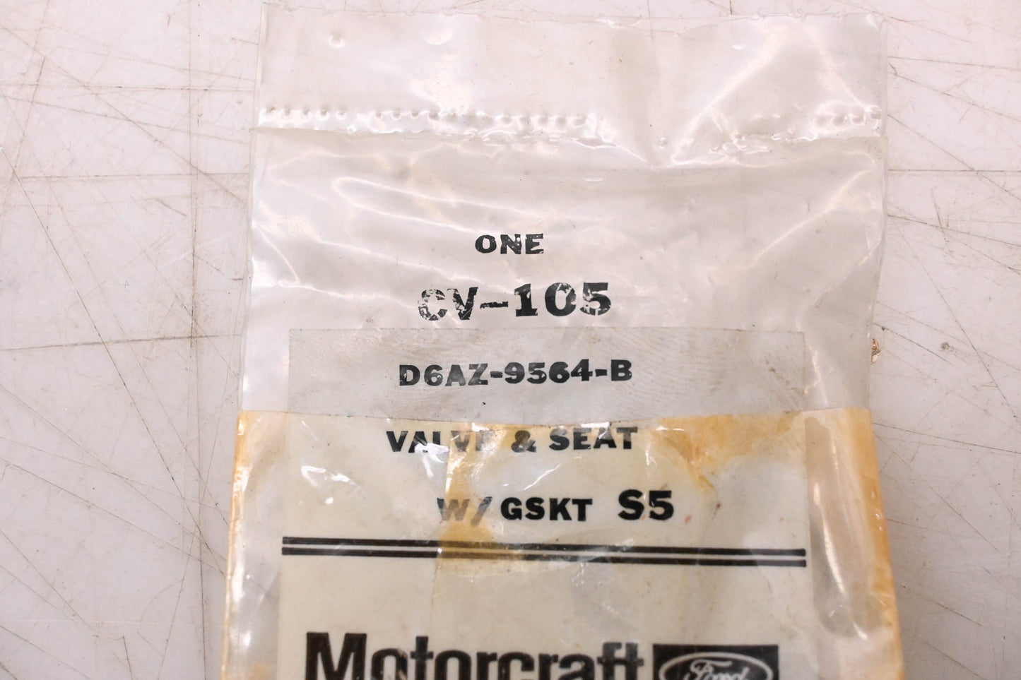 New OEM Motorcraft CV-105, D6AZ-9564-B Carburetor Valve & Seat Kit NOS