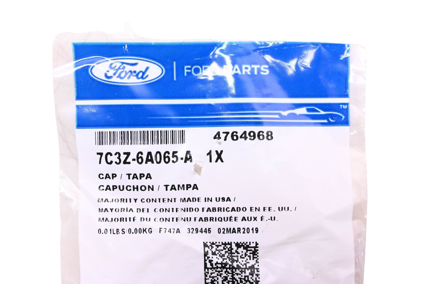 New OEM Ford 7C3Z-6A065-A, 4764968 Orange Mount Bolt Cap NOS