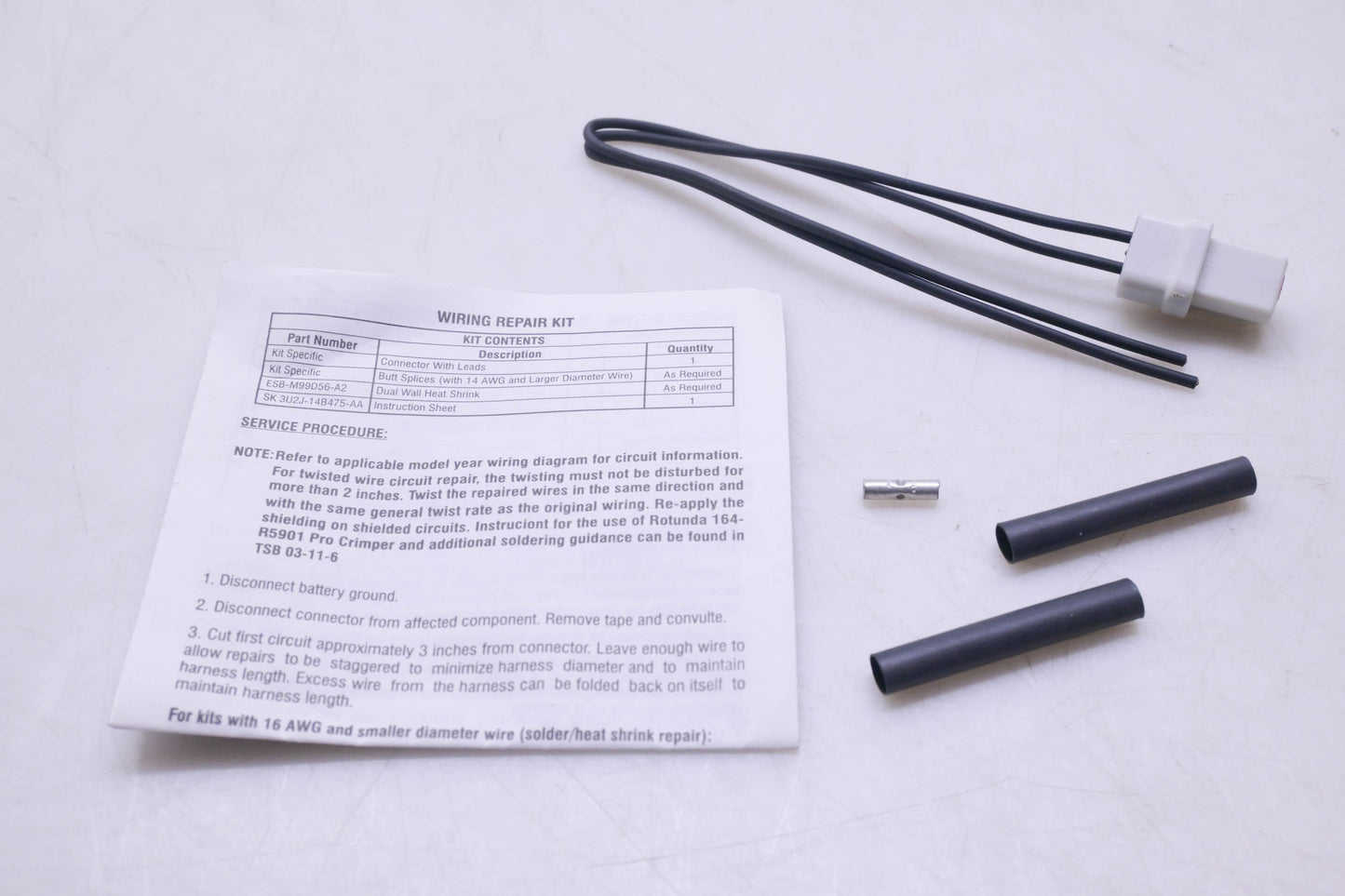 New OEM Ford WPT-312, 3U2Z-14S411-EEA Wiring Repair Kit NOS