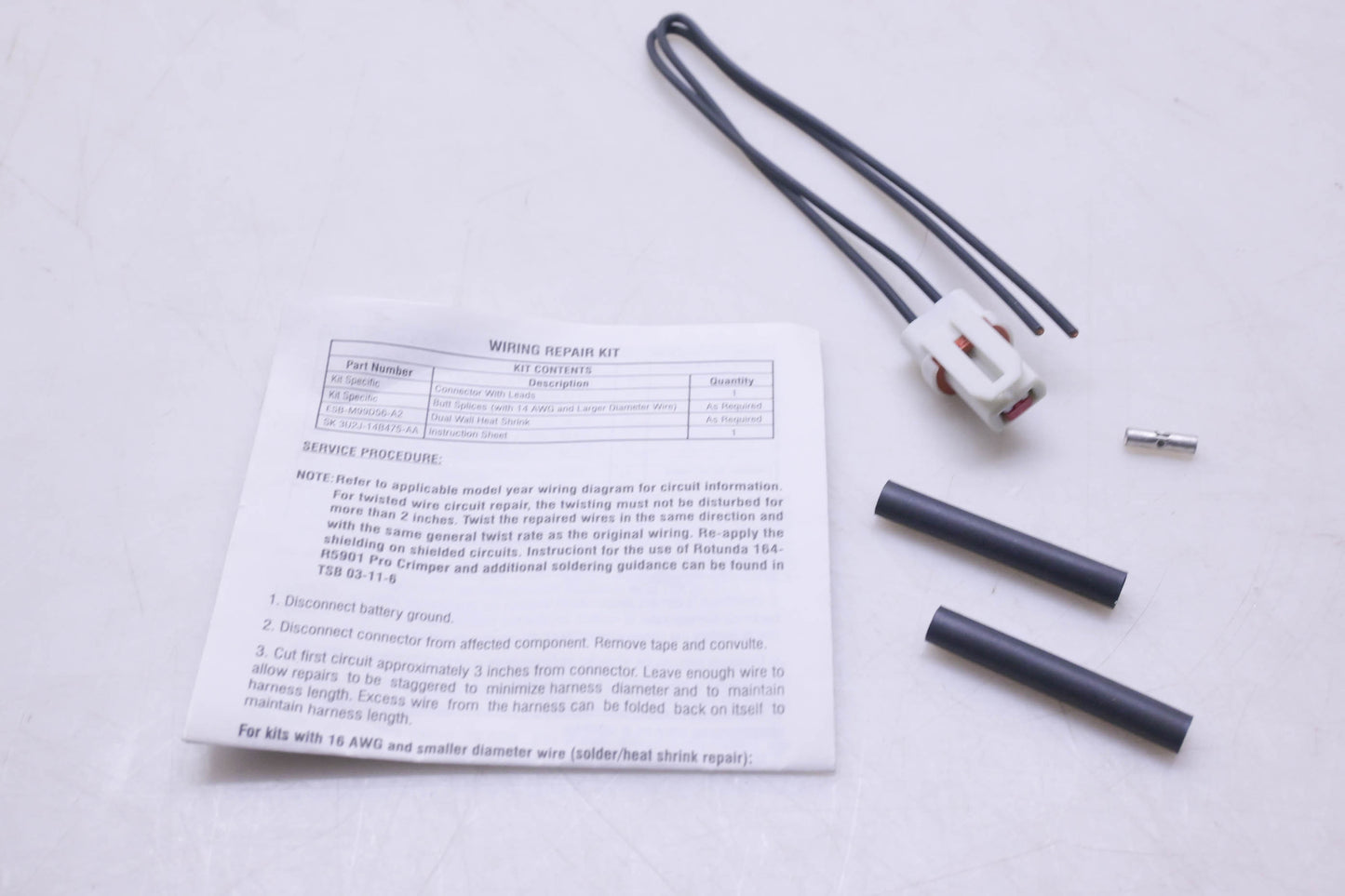 New OEM Ford WPT-312, 3U2Z-14S411-EEA Wiring Repair Kit NOS