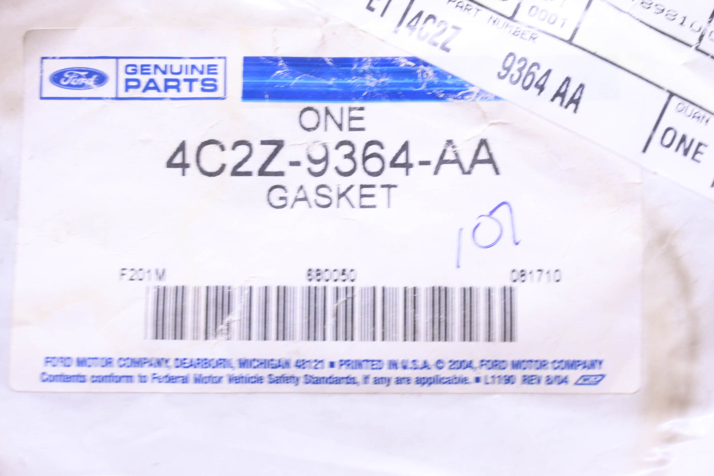 New OEM Ford 4C2Z-9364-AA Gasket NOS