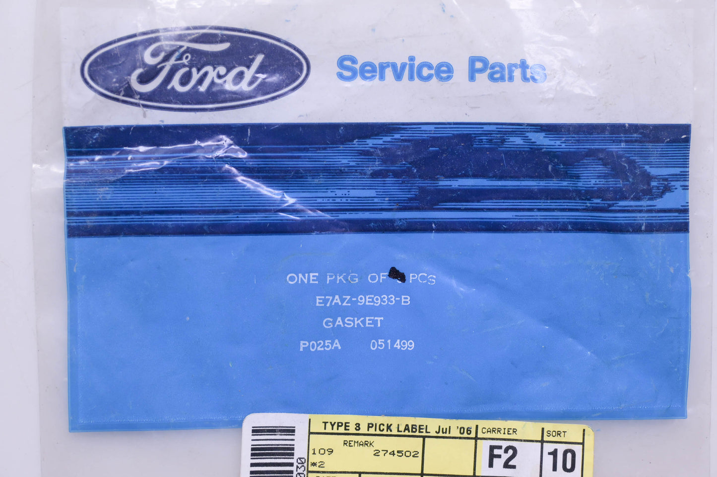 New OEM Ford E7AZ-9E933-B Gasket NOS