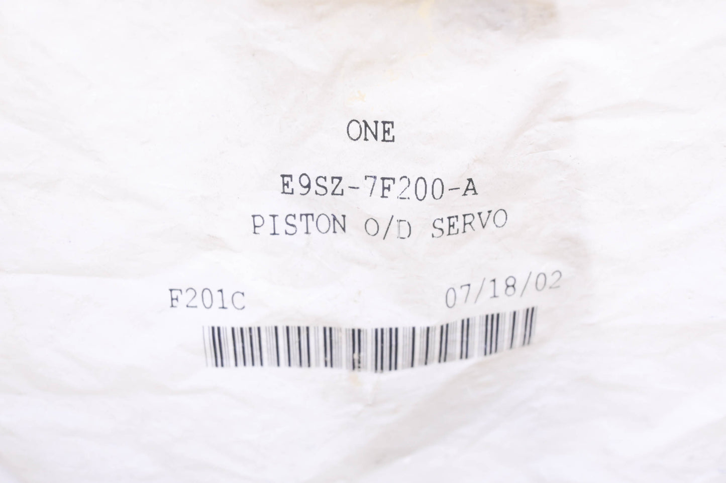 New OEM Ford E9SZ-7F200-A, E9SP-7F202-AA Overdrive Servo Piston NOS