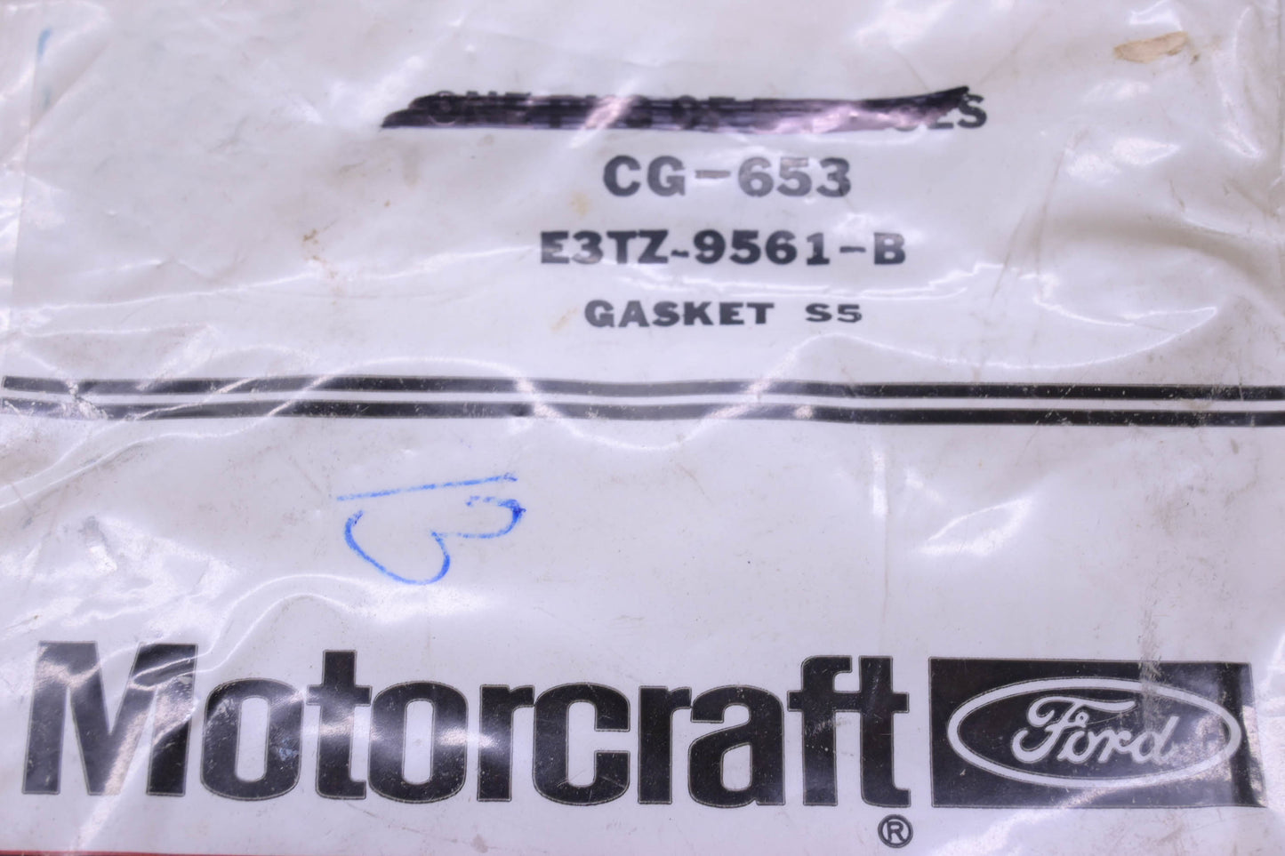 New OEM Motorcraft E3TZ-9561-B, CG-653, E37E-9561-AA Gasket NOS