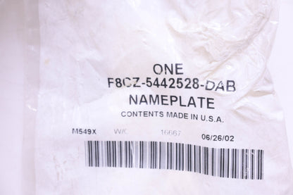 New OEM Ford F8CZ-5442528-DAB Name Plate Emblem NOS