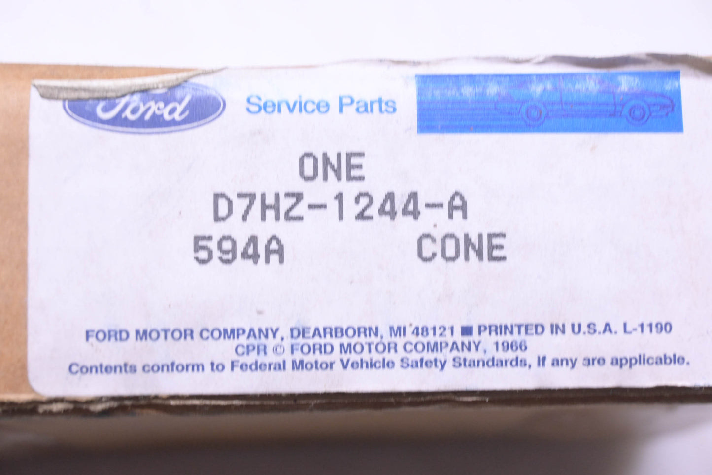 New OEM Ford D7HZ-1244-A Cone & Roller Bearing NOS
