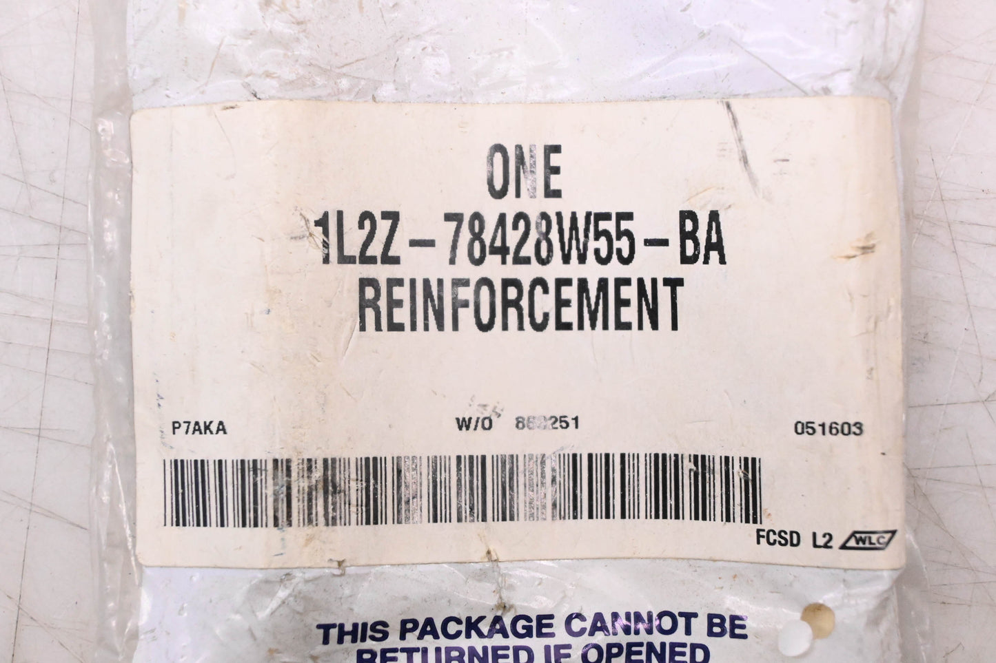 New OEM Ford 1L2Z-78428W55-BA Reinforcement Plate NOS