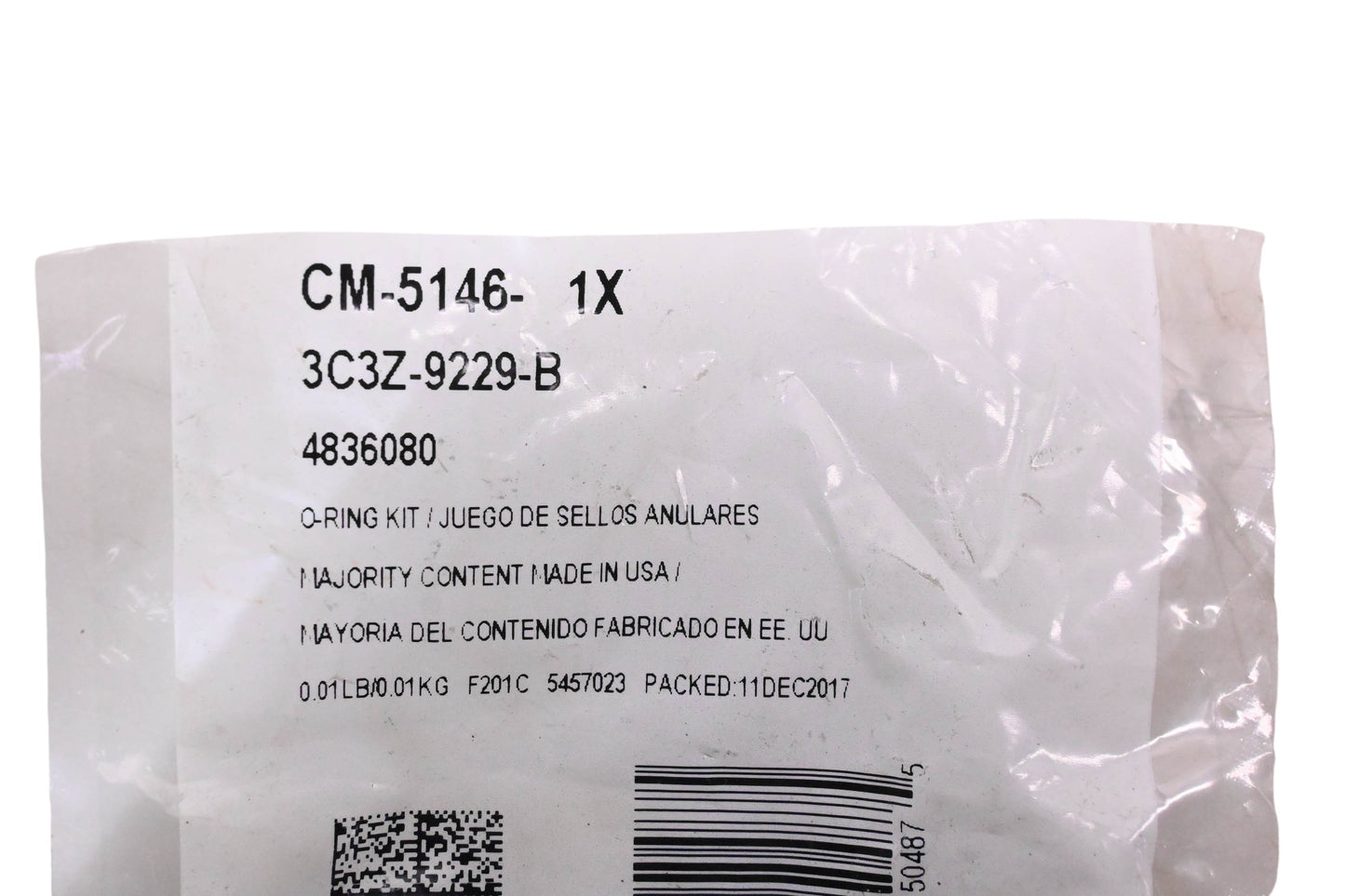 New OEM Motorcraft CM-5146, 3C3Z-9229-B, 4836080 O-Ring Kit NOS