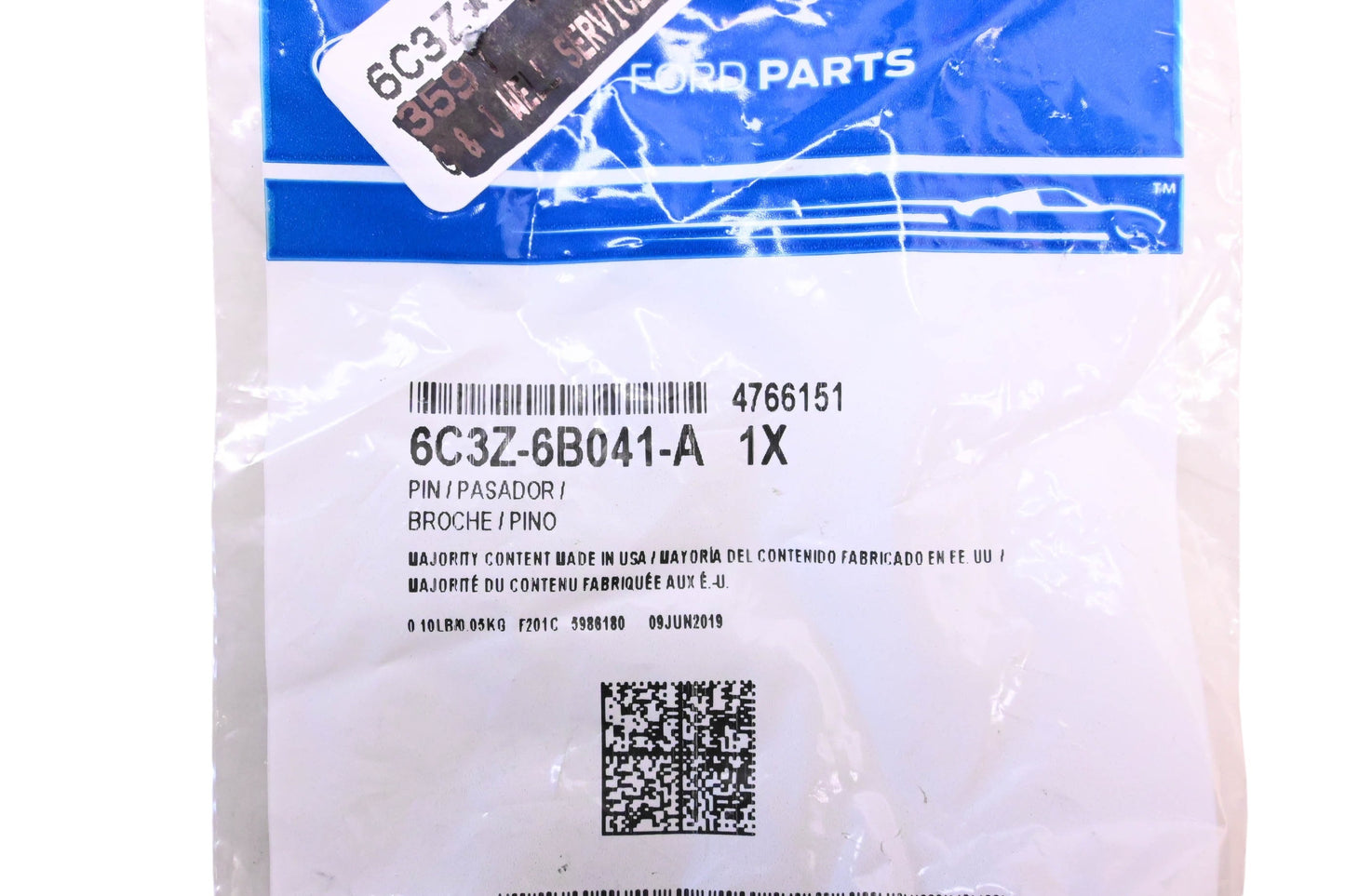 New OEM Ford 6C3Z-6B041-A, 4766151 Cylinder Head Dowel Pin NOS