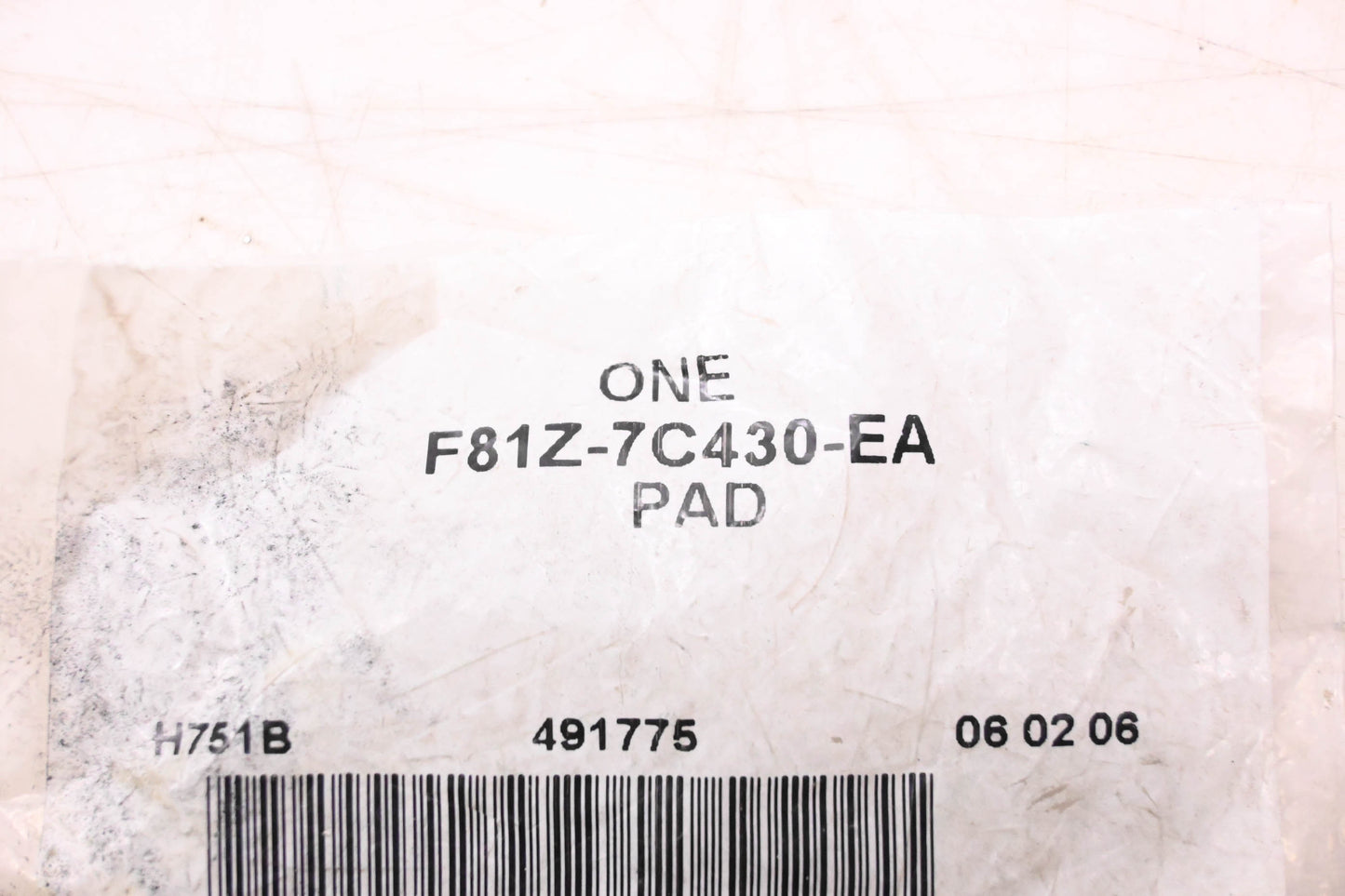 New OEM Ford F81Z-7C430-EA Fork Pad NOS