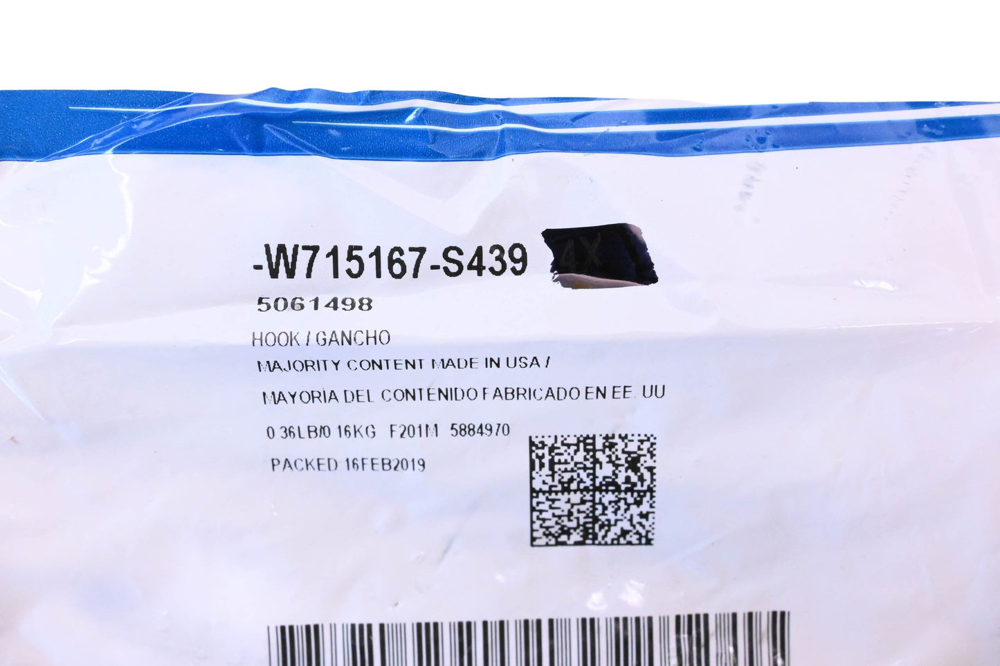 New OEM Ford W715167-S439, 5061498 Battery Hook Bolt NOS