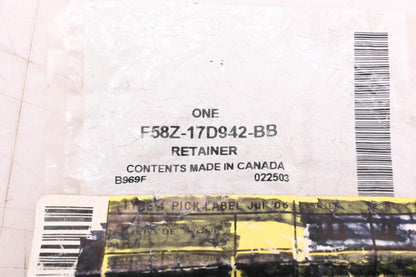 New OEM Ford F58Z-17D942-BB Retainer NOS