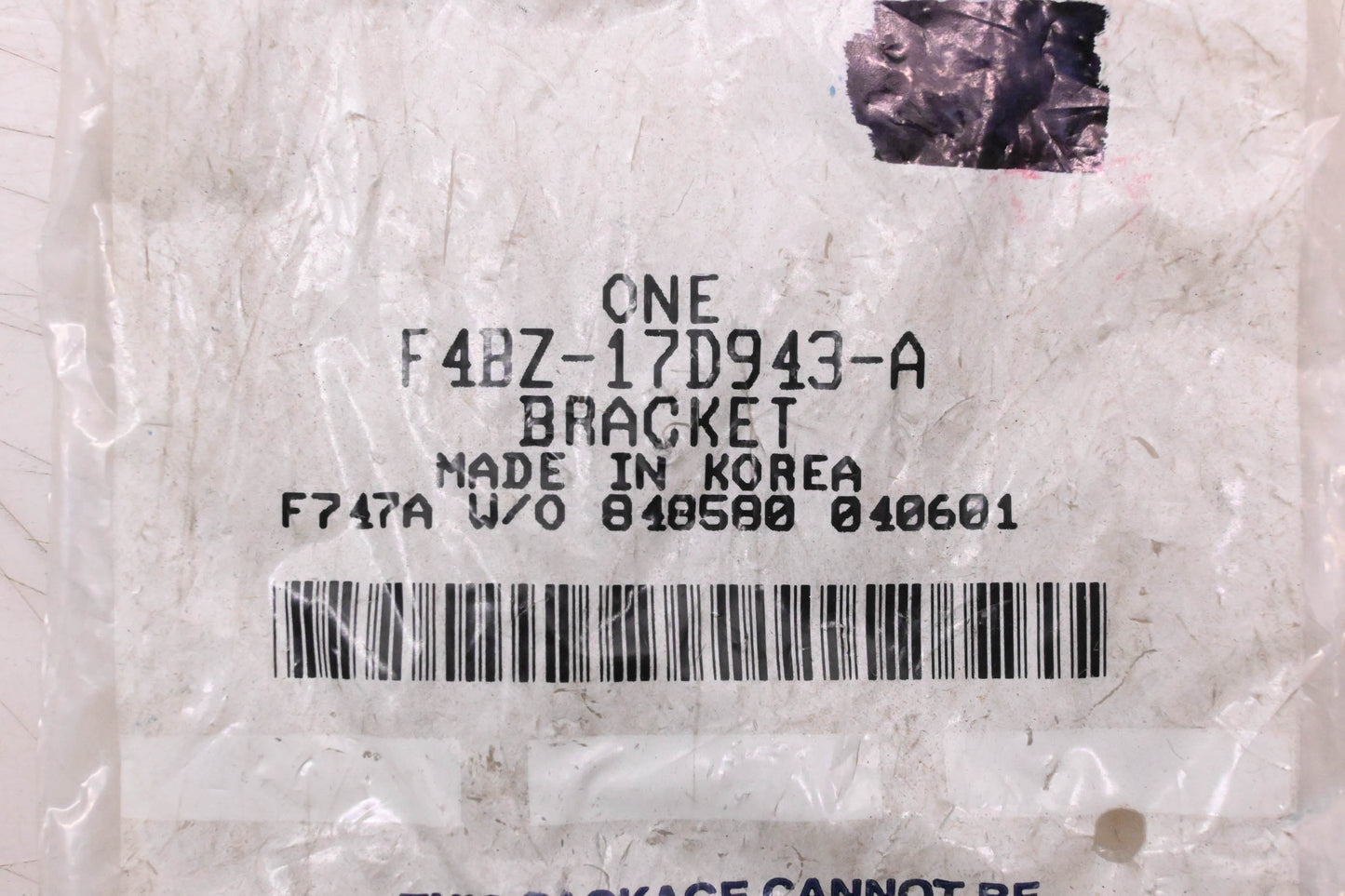 New OEM Ford F4BZ-17D943-A Left Side Rear Bumper Reinforcement NOS