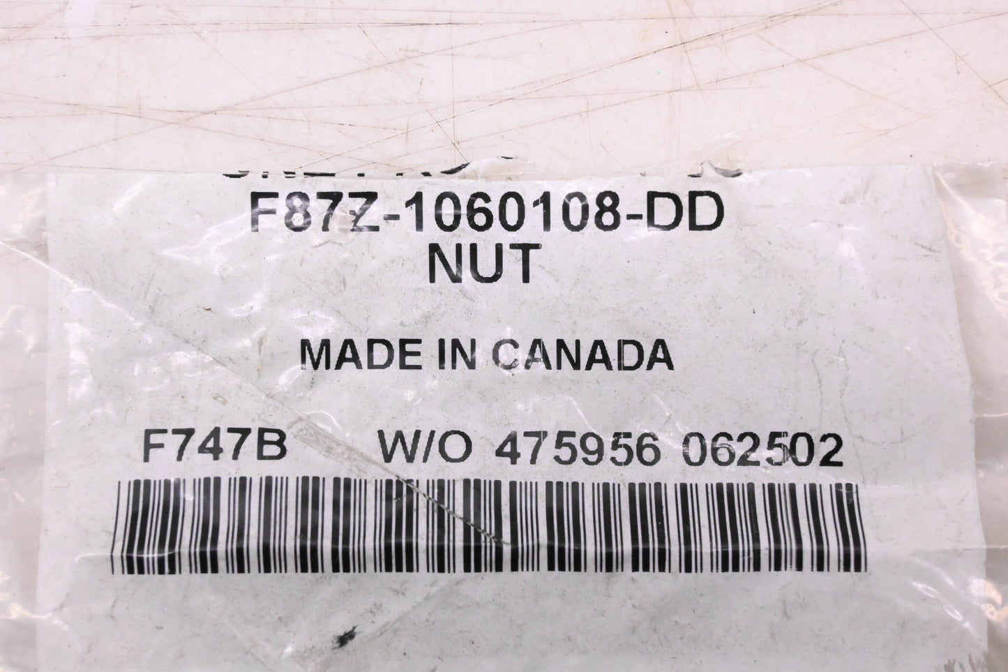 New OEM Ford F87Z-1060108-DD Hex Nut NOS